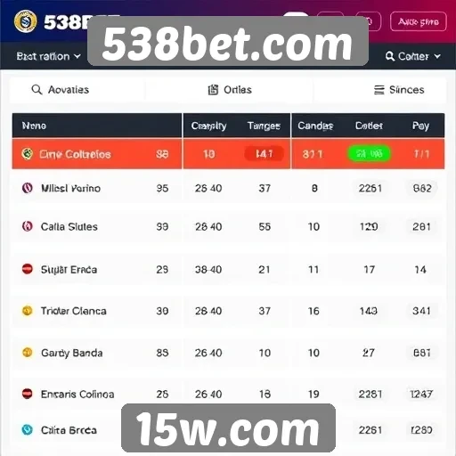 Comparação de odds oferecidas pelo 538bet.com